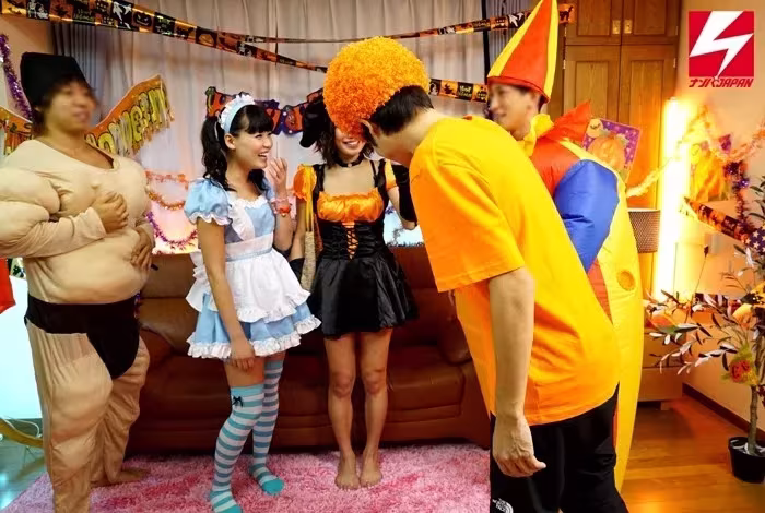 【NNPJ-148】【ハロウィン素人中出しナンパ 街角でひときわ目立つ可愛い女子をパーティールームに連れ込んでノリと勢いで中出しSEX！】 サンプル画像 7
